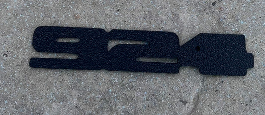 924 Rear Badge (black - unfinished)