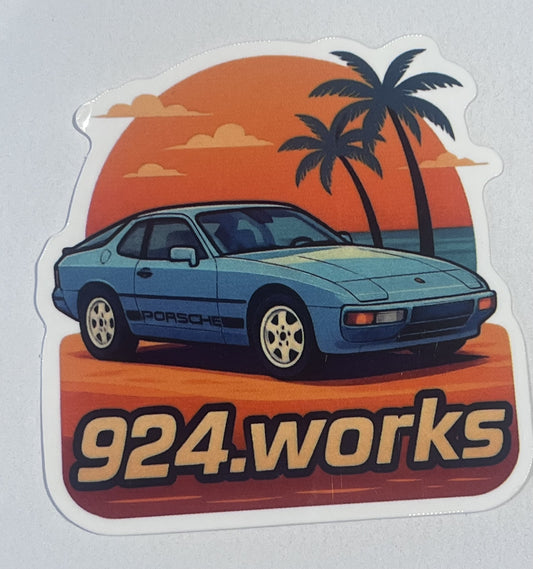 Blue 924 Sticker 6cm (small)