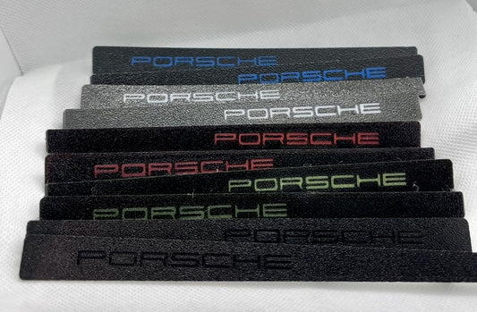 Coloured pair of 924/944 Script Door handle inserts
