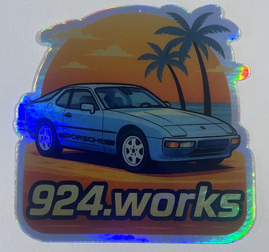 Blue 924 Sticker 7.5cm (large)